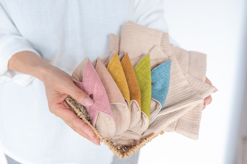 布ナプキンの形や素材にはどんな種類があるの？